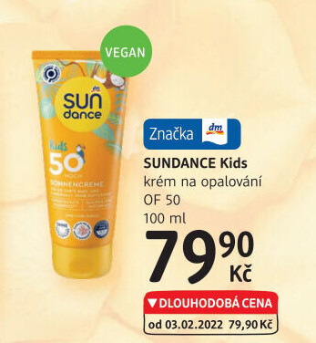 Krém na opalování OF 50 Sundance