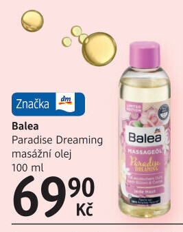 Masážní olej Balea