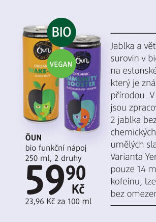 Nápoj funkční bio Öun