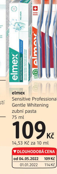Pasta na zuby Sensitive Professional Gentle Whitening Elmex
