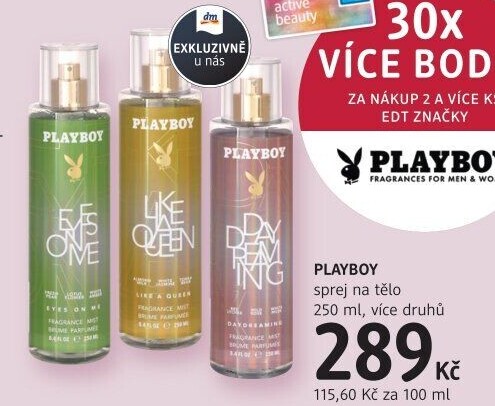Sprej tělový Playboy