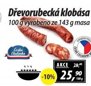 Dřevorubecká klobása