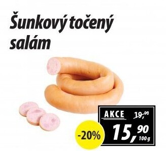 Salám šunkový točený