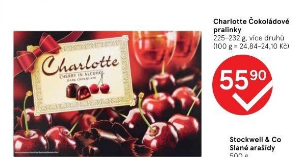 Bonboniéra Pralinky Charlotte Tesco