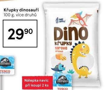 Křupky bez lepku Dino