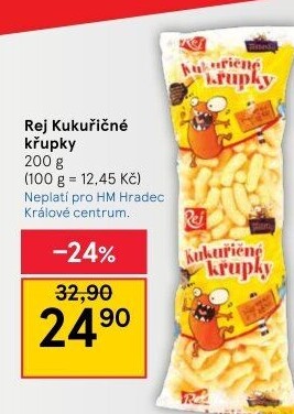 Kukuřičné křupky Rej