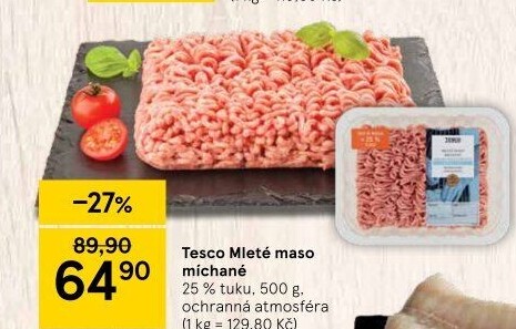 Mleté maso mix Tesco