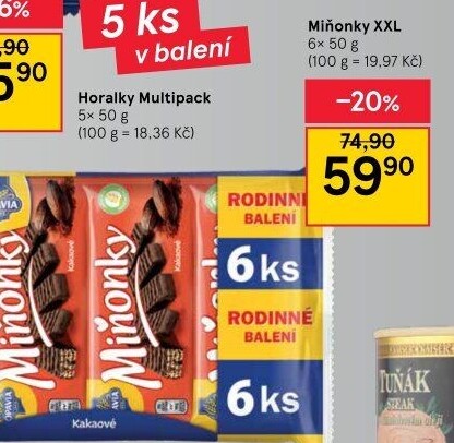 Oplatky Miňonky Opavia
