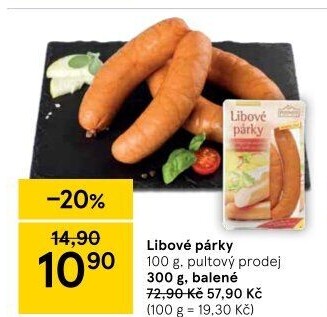 Párky libové