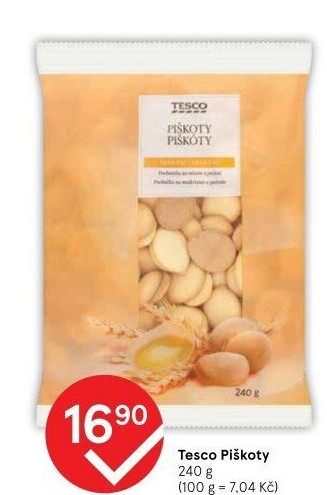 Piškoty Tesco
