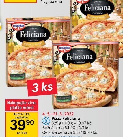 Pizza mražená FelicianaDr. Oetker
