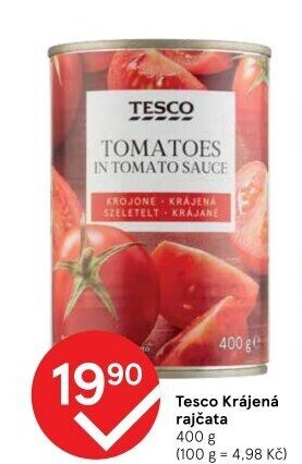 Rajčata krájená Tesco
