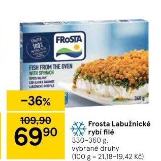 Rybí filé labužnické mražené Frosta