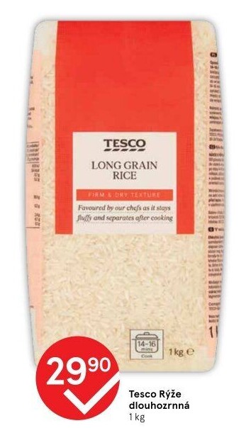 Rýže dlouhozrnná Tesco