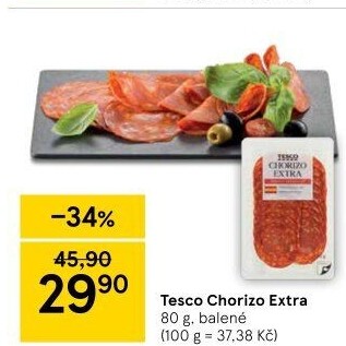 Salám Chorizo Tesco