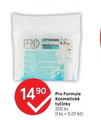 Tyčinky vatové Pro Formula Tesco