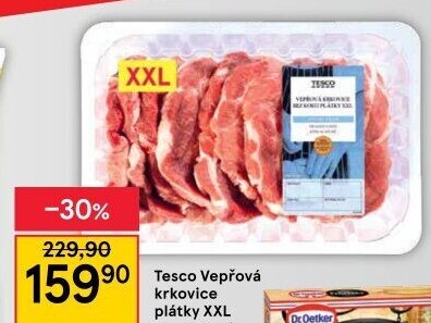 Vepřová krkovice bez kosti Tesco