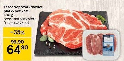 Vepřová krkovice bez kosti Tesco
