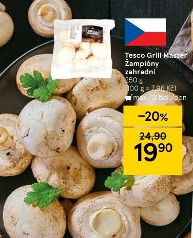 Žampiony zahradní Grill Master Tesco