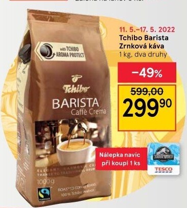 Zrnková káva Barista Tchibo