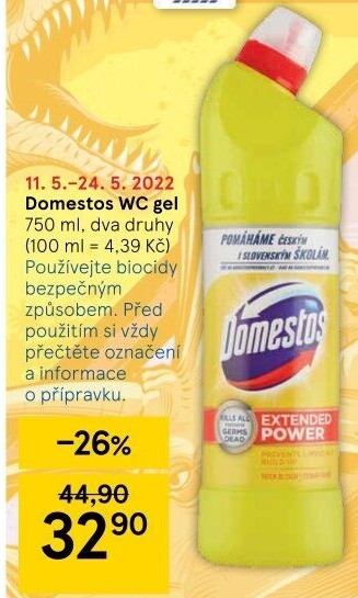 Čistič WC gelový Domestos