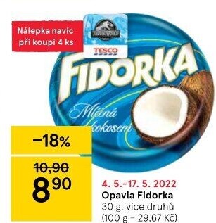 Oplatky Fidorka Opavia