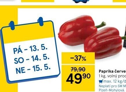 Paprika červená