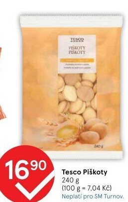 Piškoty Tesco