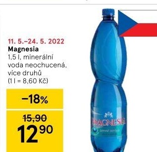Přírodní voda Magnesia