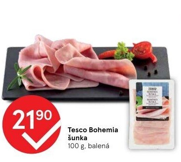 Šunka Bohemia Tesco