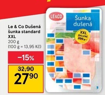 Šunka dušená standard LE&amp