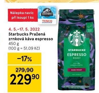 Zrnková káva Espresso Starbucks