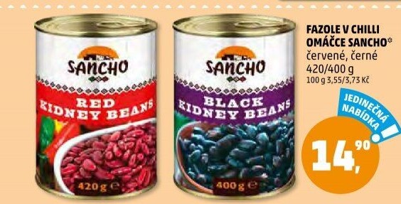 Fazole červené v chilli omáčce Sancho