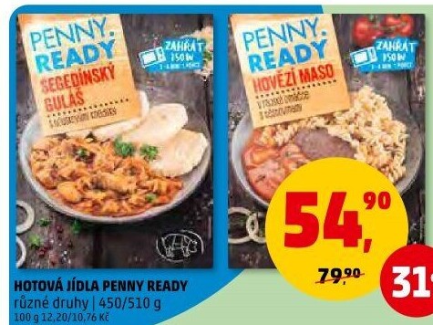 Hotová jídla Penny Ready