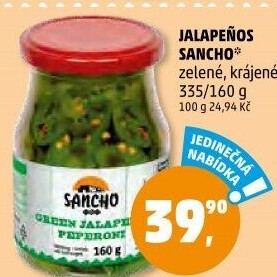 Papričky Jalapeňos Sancho
