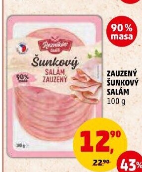 Salám šunkový zauzený Řezníkův talíř
