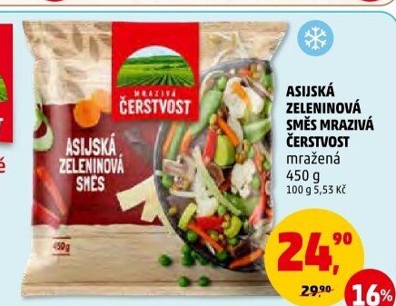 Zeleninová asijská směs mražená Mrazivá Čerstvost