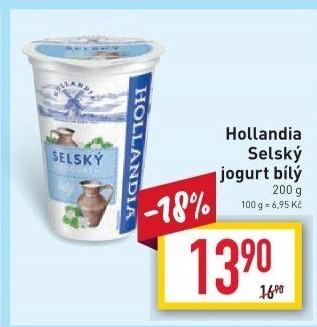 Bílý jogurt selský Hollandia