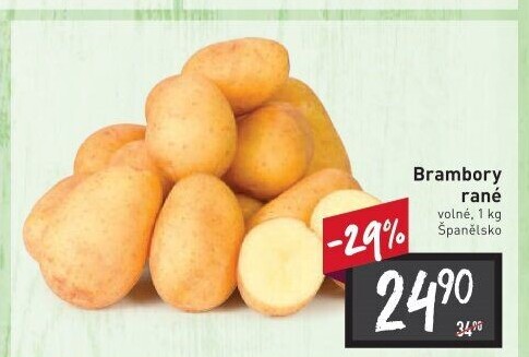Brambory konzumní rané