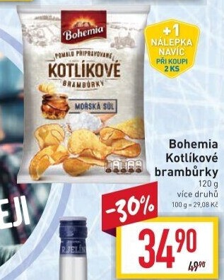 Brambůrky kotlíkové Bohemia Chips