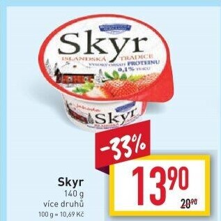 Dezert zakysaný ochucený Skyr Bohušovická mlékárna