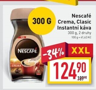 Instantní káva Nescafé Classic Crema