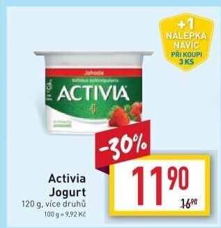 Jogurt ochucený Activia Danone
