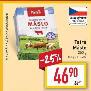 Máslo Tatra
