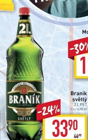 Pivo světlé výčepní 10° Braník