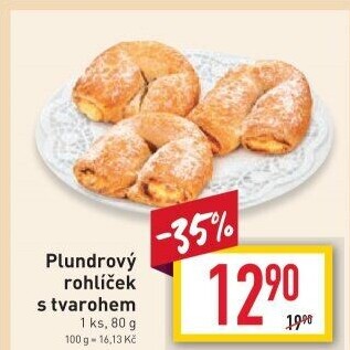 Plundrový rohlíček s náplní