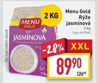 Rýže jasmínová Menu Gold