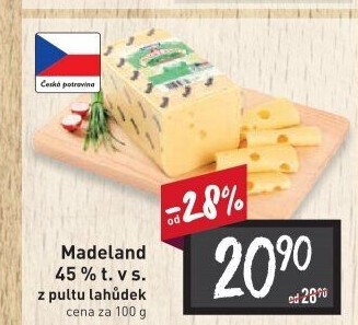 Sýr Madeland 45% Madeta