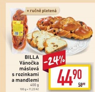 Vánočka máslová Billa