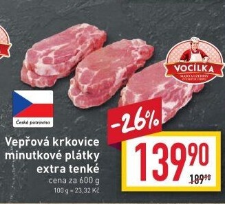 Vepřová krkovice bez kosti Vocílka